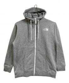 THE NORTH FACE（ザ ノース フェイス）の古着「REARVIEW FULL ZIP HOODIE フードロゴ 刺繍ロゴジップパーカー　スポーツ　アウトドア　」｜グレー