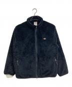 DANTONダントン）の古着「ハイパイル スタンドカラー フリースジャケット　アウター　ライトアウター」｜ブラック