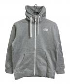 THE NORTH FACEザ ノース フェイス）の古着「REARVIEW FULL ZIP HOODIE フードロゴ 刺繍ロゴジップパーカー　スポーツ　アウトドア」｜グレー