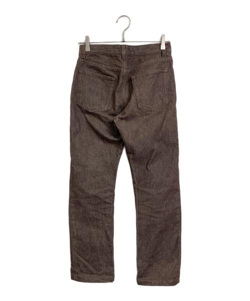 HELMUT LANG（ヘルムートラング）HELMUT LANG (ヘルムートラング) アーカイブデニムパンツ　90‐00s 本人期　カラーデニム　コットンパンツ ブラウン サイズ:27の古着・服飾アイテム