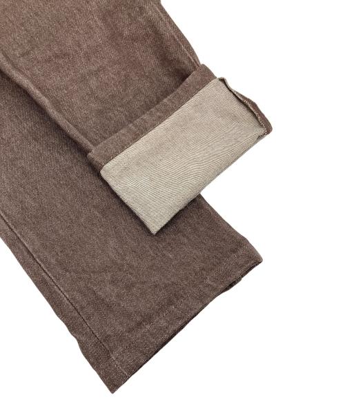 HELMUT LANG（ヘルムートラング）HELMUT LANG (ヘルムートラング) アーカイブデニムパンツ　90‐00s 本人期　カラーデニム　コットンパンツ ブラウン サイズ:27の古着・服飾アイテム