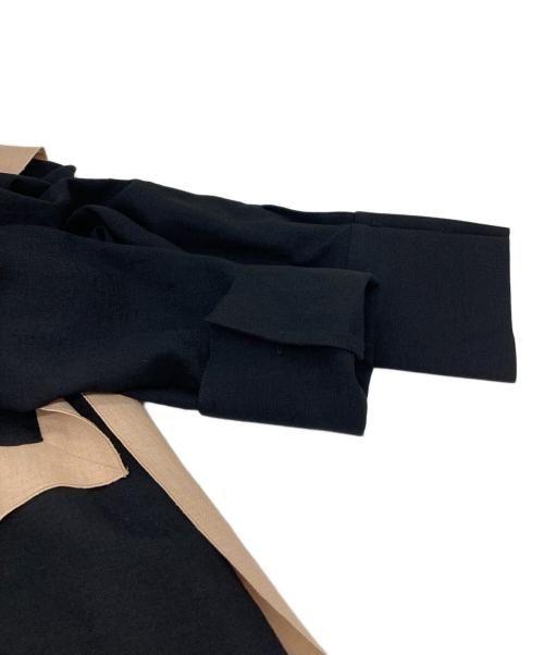 ADORE（アドーア）ADORE (アドーア) バイカラーラインジョーゼットセーラーヨークワンピース ブラック サイズ:38の古着・服飾アイテム