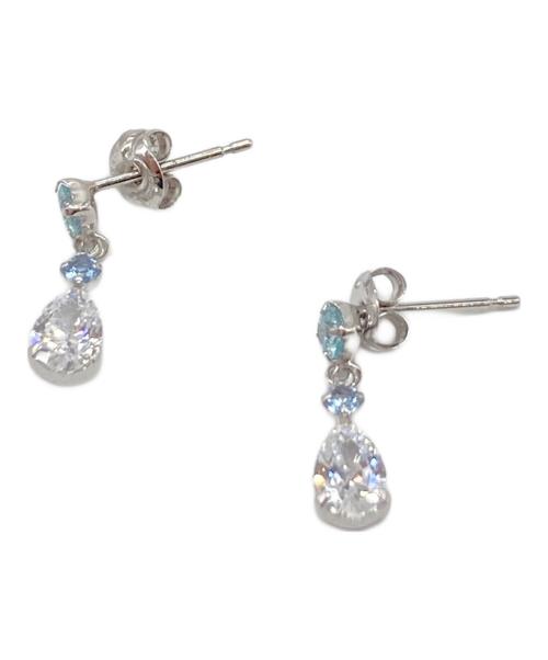 4℃（ヨンドシー）4℃ (ヨンドシー) K10ホワイトゴールドピアス　ドロップピアス シルバー サイズ:実寸参照の古着・服飾アイテム