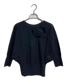 M'S GRACY（エムズグレイシー）の古着「ブローチ付きニット」｜ブラック