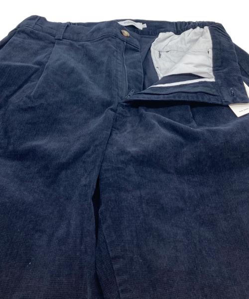 bluetown（bluetown）bluetown (bluetown) コーデュロイパンツ　ビッグシルエット　ゆったり ネイビー サイズ:S 未使用品の古着・服飾アイテム