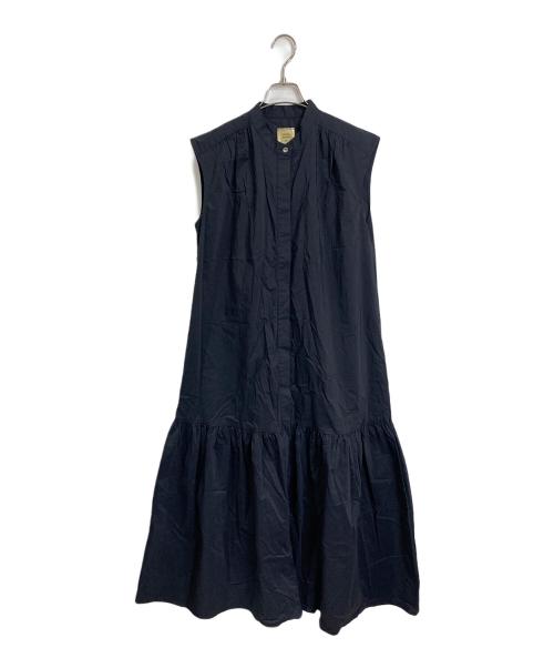 journal standard L'essage（ジャーナルスタンダード レサージュ）journal standard L'essage (ジャーナルスタンダード レサージュ) TCタイプライターノースリーブワンピース ブラック サイズ:FREEの古着・服飾アイテム