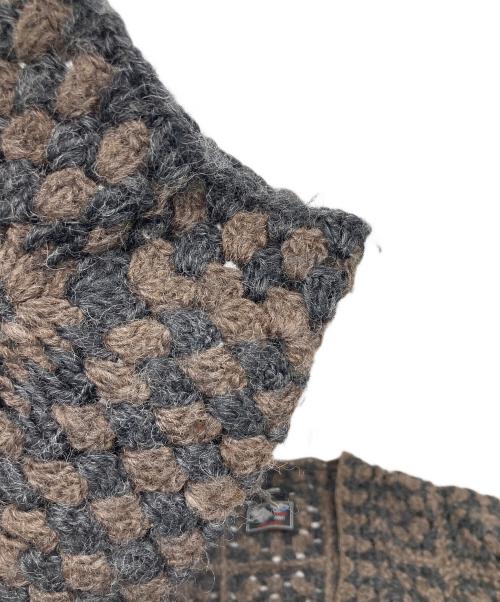 JOURNAL STANDARD（ジャーナルスタンダード）JOURNAL STANDARD (ジャーナルスタンダード) ウールクロッシェカーディガン/ネパールハンドニットカーディガン ブラウン サイズ:FREEの古着・服飾アイテム