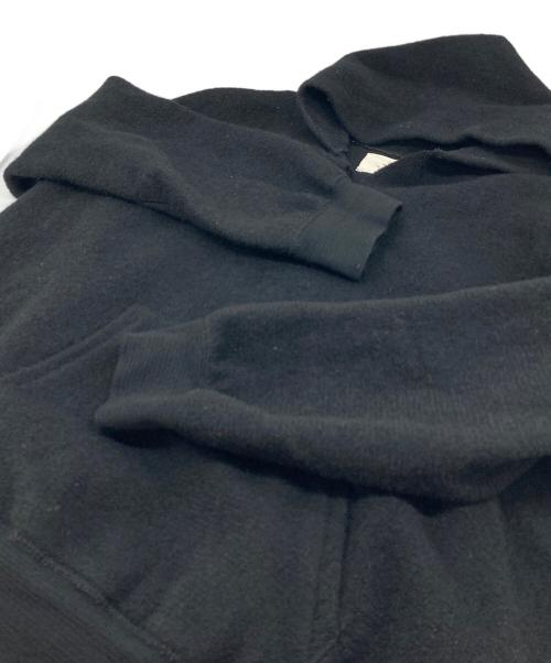 OUTIL（ウティ）OUTIL (ウティ) フランス製縮絨ウールニットパーカー ブラック サイズ:3の古着・服飾アイテム