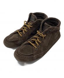 LOUIS VUITTON（ルイ ヴィトン）の古着「スウェードハイカットスニーカー　レザーシューズ」｜ブラウン