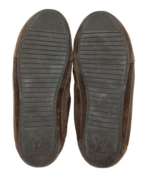 LOUIS VUITTON（ルイ ヴィトン）LOUIS VUITTON (ルイ ヴィトン) スウェードハイカットスニーカー　レザーシューズ ブラウン サイズ:6　1/2の古着・服飾アイテム