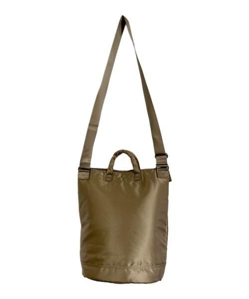 PORTER（ポーター）PORTER (ポーター) starbucks (スターバックス) コーヒービーンシェイプ ヘルメットバッグ　トートバッグ　2WAY ラテベージュ サイズ:実寸参照の古着・服飾アイテム