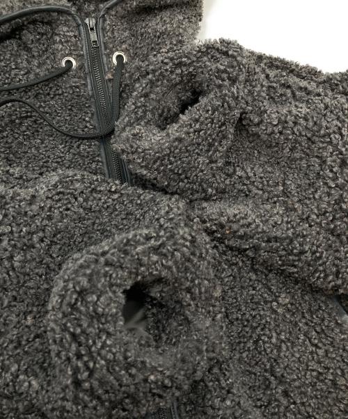 CODE A（コードエー）code a (コードエー) boa hoodie blouson　ボアジャケット グレー サイズ:FREE 未使用品の古着・服飾アイテム