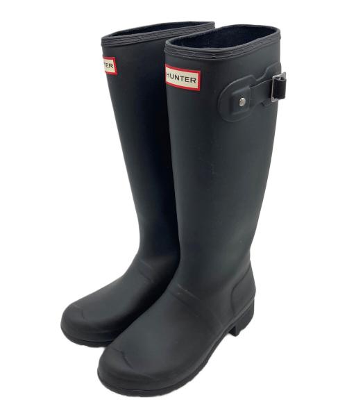 HUNTER（ハンター）HUNTER (ハンター) パッカブルレインブーツ　長靴 ブラック サイズ:US7の古着・服飾アイテム