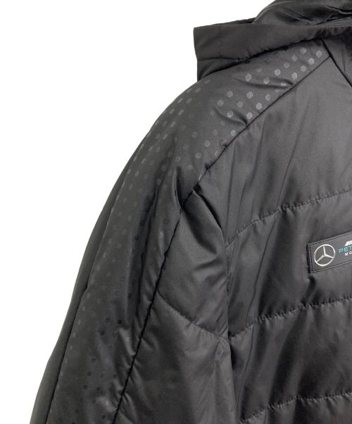 PUMA（プーマ）PUMA (プーマ) Mercedes Benz (メルセデスベンツ) AMG パデッド ジャケット　中綿ジャケット ブラック サイズ:Lの古着・服飾アイテム