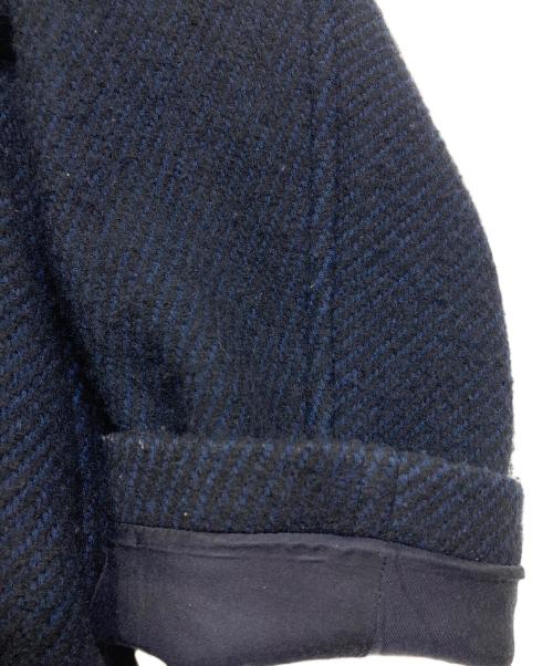 ENCENS（エンソン）ENCENS (エンソン) 1 BUTTON COAT/ウールダイアゴナルハーフコート　ウールコート ネイビー サイズ:2の古着・服飾アイテム