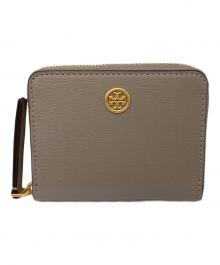 TORY BURCH（トリーバーチ）の古着「キーリング付きコインケース」｜ベージュ