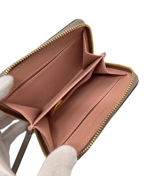 TORY BURCH（トリーバーチ）TORY BURCH (トリーバーチ) キーリング付きコインケース ベージュの古着・服飾アイテム