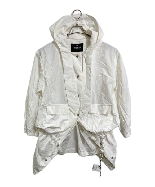 Denham（デンハム）Denham (デンハム) VICTORIA 2WAY COAT  ヴィクトリア 2ウェイ コート  ナイロンコート　ナイロンジャケット　デザインコート　アウター　日本製 ホワイト サイズ:FREE 未使用品の古着・服飾アイテム