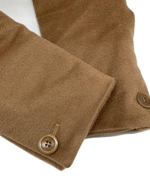 MaxMara（マックスマーラ）MaxMara (マックスマーラ) アルパカウール フーデッドロングコート　アウター　イタリア製 ベージュ サイズ:36の古着・服飾アイテム