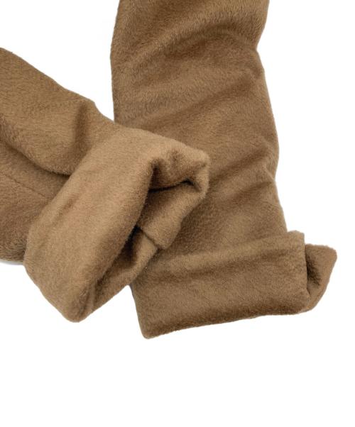 MaxMara（マックスマーラ）MaxMara (マックスマーラ) アルパカウール フーデッドロングコート　アウター　イタリア製 ベージュ サイズ:36の古着・服飾アイテム