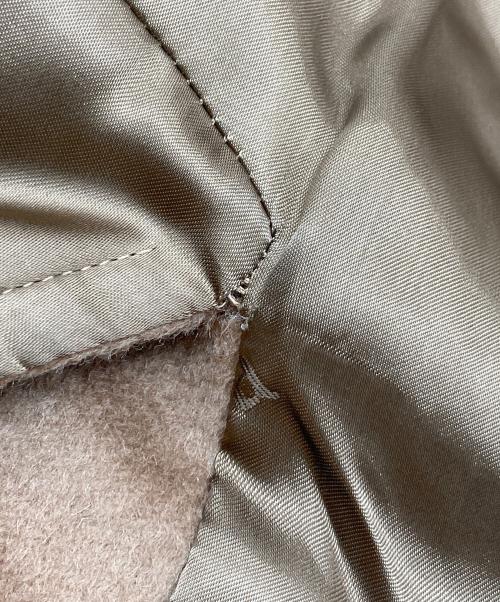 MaxMara（マックスマーラ）MaxMara (マックスマーラ) アルパカウール フーデッドロングコート　アウター　イタリア製 ベージュ サイズ:36の古着・服飾アイテム