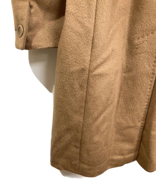 MaxMara（マックスマーラ）MaxMara (マックスマーラ) アルパカウール フーデッドロングコート　アウター　イタリア製 ベージュ サイズ:36の古着・服飾アイテム