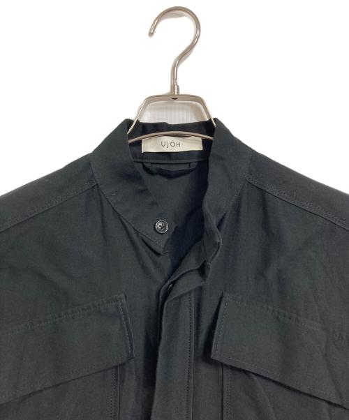Ujoh（ウジョー）Ujoh (ウジョー) 4 P シャツドレス　ロングドレス　ロングワンピース　日本製 ブラック サイズ:2の古着・服飾アイテム