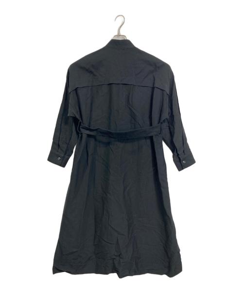 Ujoh（ウジョー）Ujoh (ウジョー) 4 P シャツドレス　ロングドレス　ロングワンピース　日本製 ブラック サイズ:2の古着・服飾アイテム