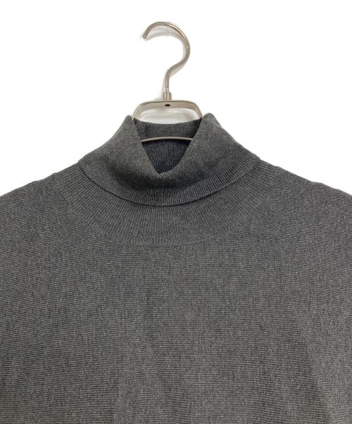 BEARDSLEY（ビアズリー）BEARDSLEY (ビアズリー) ニットコンビギャザーワンピース　ロングワンピース　マキシワンピース グレー×ブラック サイズ:1の古着・服飾アイテム