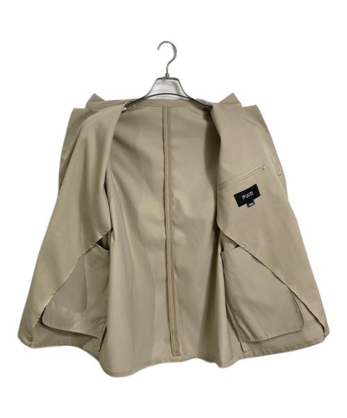 PWA（プア）PWA (プア) ストレッチツイル ワーク テーラードジャケット　アウター　ライトアウター ベージュ サイズ:Sの古着・服飾アイテム