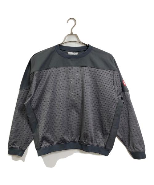 C.E（シーイー）C.E (シーイー) MESH TRACK CREW NECK メッシュトラッククルーネック　日本製 グレー サイズ:Sの古着・服飾アイテム