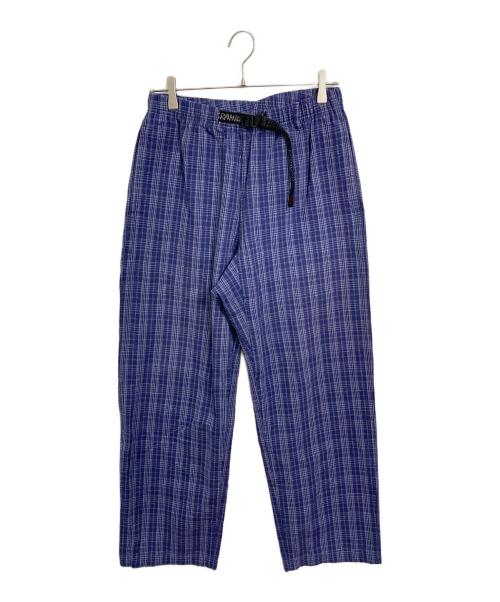 GRAMICCI（グラミチ）GRAMICCI (グラミチ) YARN DYE DOBBY PLAID JAM PANT パープル サイズ:Mの古着・服飾アイテム