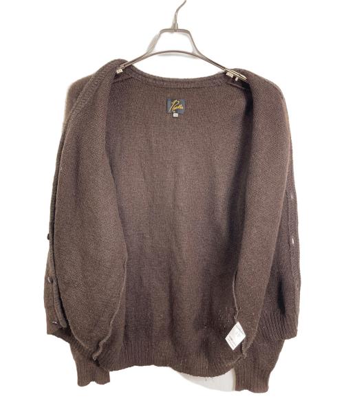 Needles（ニードルズ）Needles (ニードルズ) モヘヤ カーディガン　Vネックカーディガン ブラウン サイズ:XSの古着・服飾アイテム