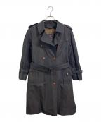INVERTEREインバーティア）の古着「ウールライナー付トレンチコート　ロングコート　アウター　ライトアウター　イギリス製」｜グレー