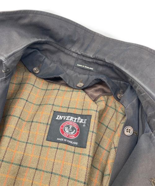 INVERTERE（インバーティア）INVERTERE (インバーティア) ウールライナー付トレンチコート　ロングコート　アウター　ライトアウター　イギリス製 グレー サイズ:32の古着・服飾アイテム