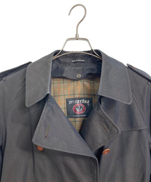 INVERTERE（インバーティア）INVERTERE (インバーティア) ウールライナー付トレンチコート　ロングコート　アウター　ライトアウター　イギリス製 グレー サイズ:32の古着・服飾アイテム
