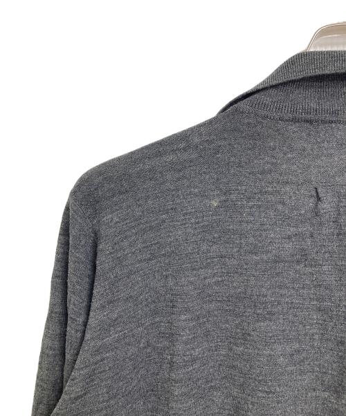 JOHN SMEDLEY（ジョンスメドレー）JOHN SMEDLEY (ジョンスメドレー) OLD ニットポロシャツ　長袖シャツ　イングランド製 グレー サイズ:Mの古着・服飾アイテム