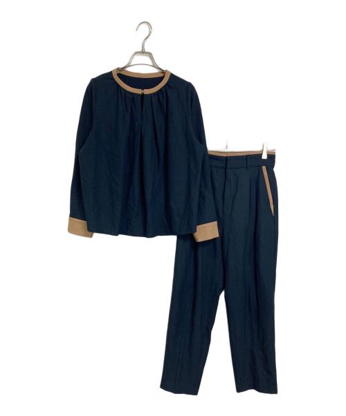 TONAL（トーナル）TONAL (トーナル) ウォームツイルバイカラーセットアップ ネイビー サイズ:Mの古着・服飾アイテム