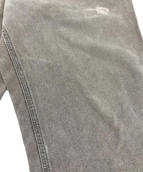 CarHartt（カーハート）CarHartt (カーハート) ペインターパンツ　ワークパンツ　コットンパンツ　5ポケット　USA製　革パッチ ブラウン サイズ:34×30の古着・服飾アイテム