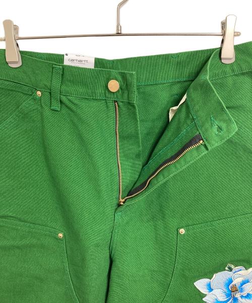 Carhartt WIP（カーハート ワークインプログレス）CARHARTT WIP (カーハート ワークインプログレス) awake NY (アウェイク ニューヨーク) Double Knee Pant ダブルニー　コラボ　ペインターパンツ　ダブルネーム グリーン サイズ:M 未使用品の古着・服飾アイテム