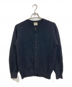 Needlesニードルズ）の古着「イギリス製エルボーパッチニットカーディガン　ウールカーディガン　」｜ブラック