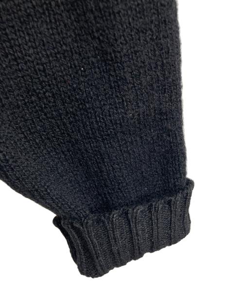 Needles（ニードルズ）Needles (ニードルズ) イギリス製エルボーパッチニットカーディガン　ウールカーディガン　 ブラック サイズ:実寸参照の古着・服飾アイテム