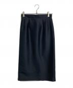 Pinky & Dianneピンキーアンドダイアン）の古着「シルクブレンドタイトスカート　シルク混」｜ブラック