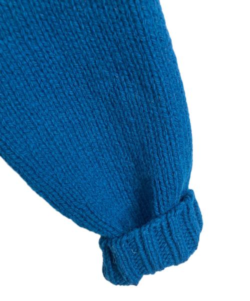 KESENNUMA KNITTING（ケセンヌマニッティング）kesennuma knitting (ケセンヌマニッティング) etude ウールニット　長袖ニット　気仙沼 ブルー サイズ:実寸参照の古着・服飾アイテム