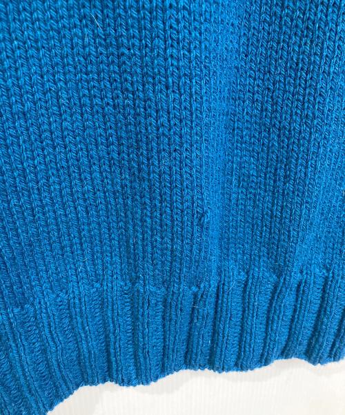KESENNUMA KNITTING（ケセンヌマニッティング）kesennuma knitting (ケセンヌマニッティング) etude ウールニット　長袖ニット　気仙沼 ブルー サイズ:実寸参照の古着・服飾アイテム