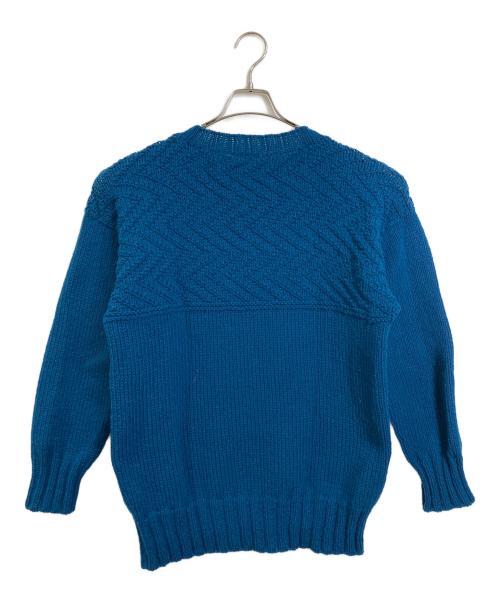 KESENNUMA KNITTING（ケセンヌマニッティング）kesennuma knitting (ケセンヌマニッティング) etude ウールニット　長袖ニット　気仙沼 ブルー サイズ:実寸参照の古着・服飾アイテム