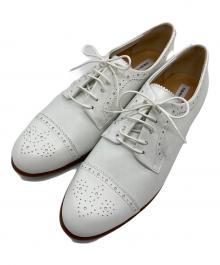 Odette e Odile（オデットエオディール）の古着「メダリオン フラット25  セレモニー　フォーマル　日本製」｜ホワイト