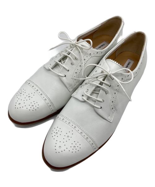 Odette e Odile（オデットエオディール）Odette e Odile (オデットエオディール) メダリオン フラット25  セレモニー　フォーマル　日本製 ホワイト サイズ:24の古着・服飾アイテム