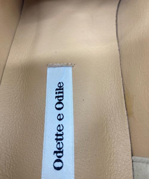 Odette e Odile（オデットエオディール）Odette e Odile (オデットエオディール) メダリオン フラット25  セレモニー　フォーマル　日本製 ホワイト サイズ:24の古着・服飾アイテム