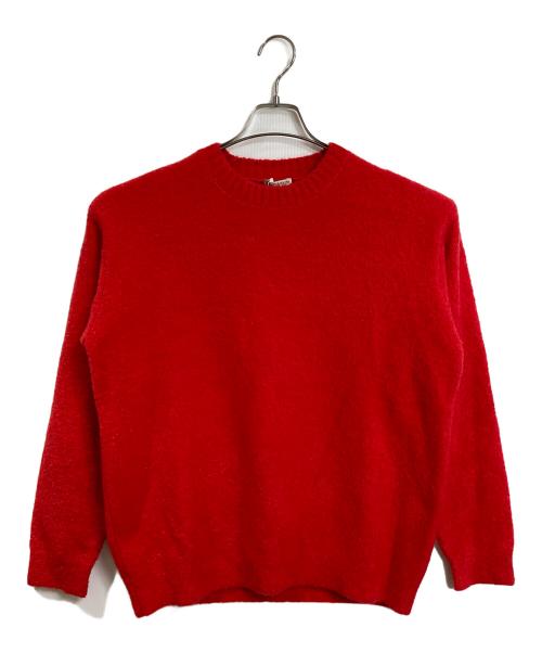 BEAUTY&YOUTH（ビューティーアンドユース）BEAUTY&YOUTH (ビューティーアンドユース) クルーネックニット　長袖ニット レッド サイズ:L 未使用品の古着・服飾アイテム